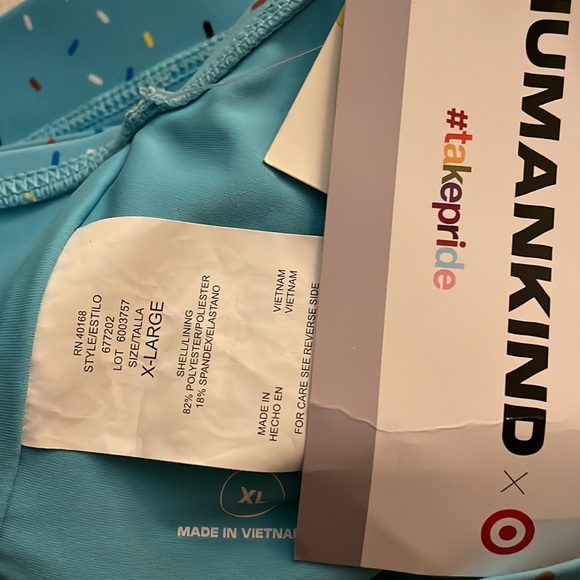 Humankind Pride Adult Swim Top - Blue Sprinkles - Picture 4 of 4